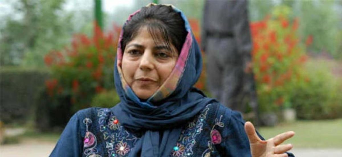 Mehbooba slams elements glorifying killings, playing politics over graves of poor.