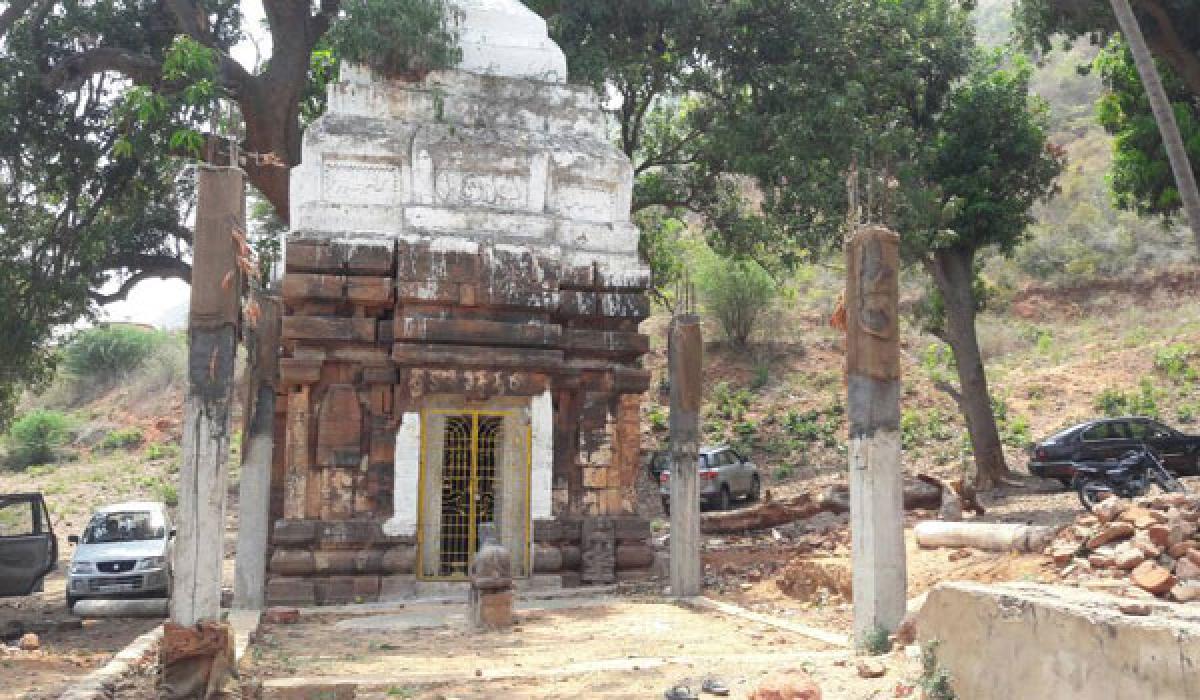 Panchadarla Temple  in state of utter is  neglect