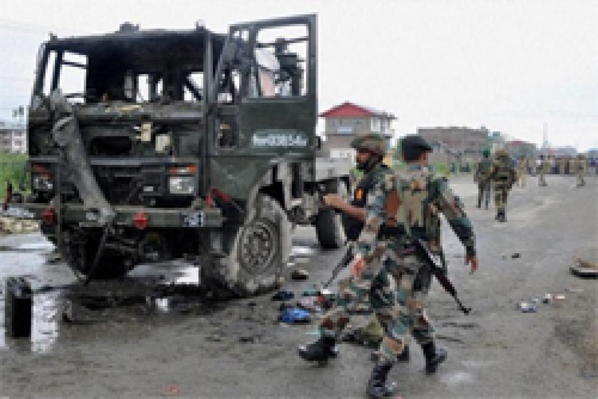 Army Convoy in Manipur  attacked