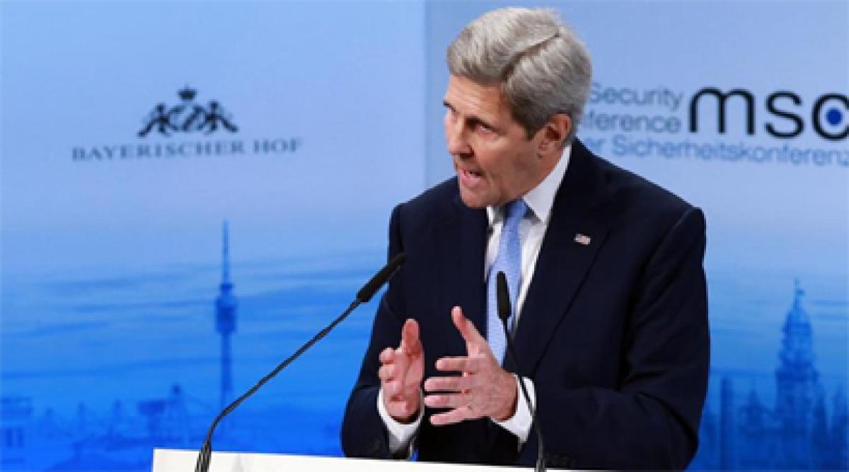 Kerry says Syrian war should be settled on political track