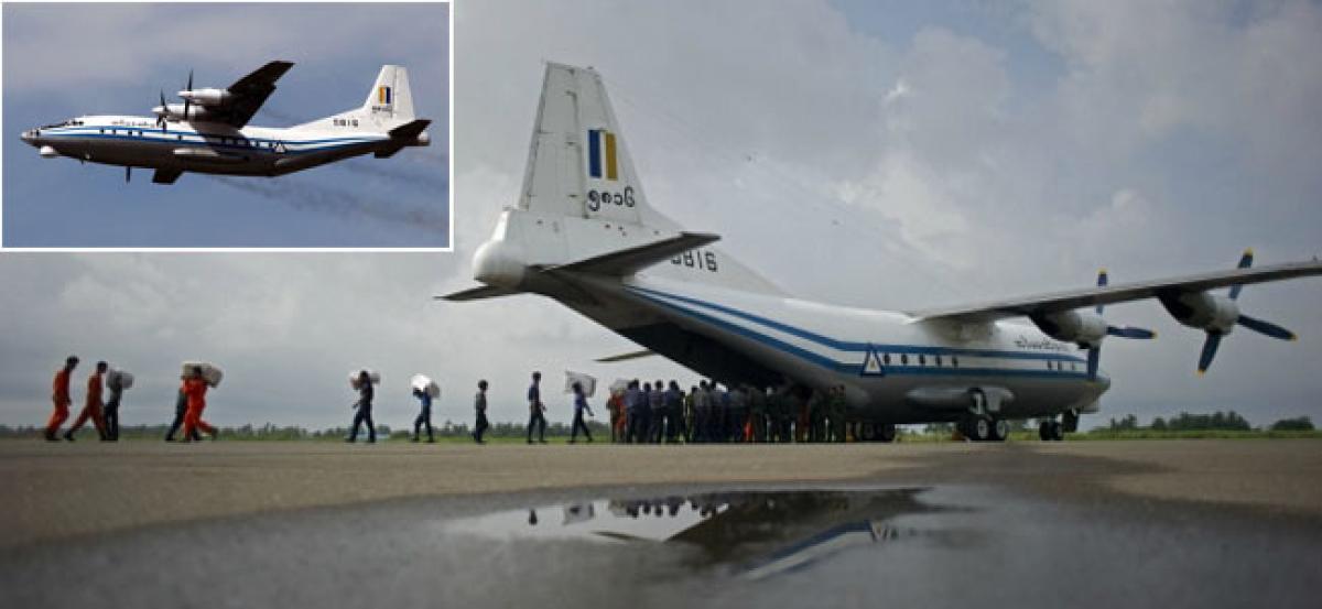 Myanmar army plane with 105 on board goes missing