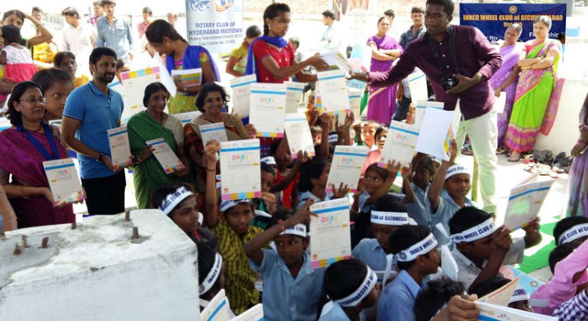 Literacy kits distributed to children and adults