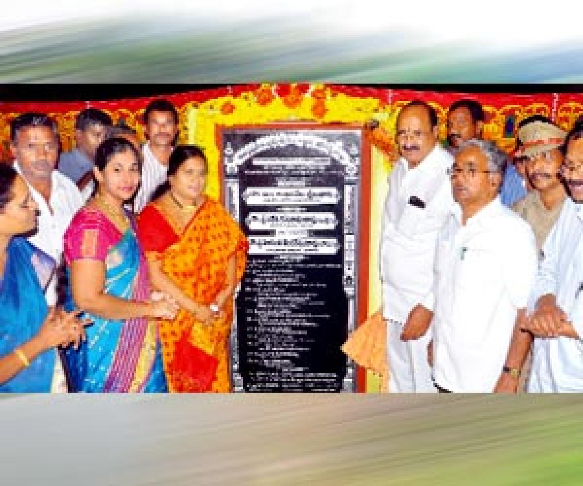 Minister lays stone for Bala Bhavitha centre