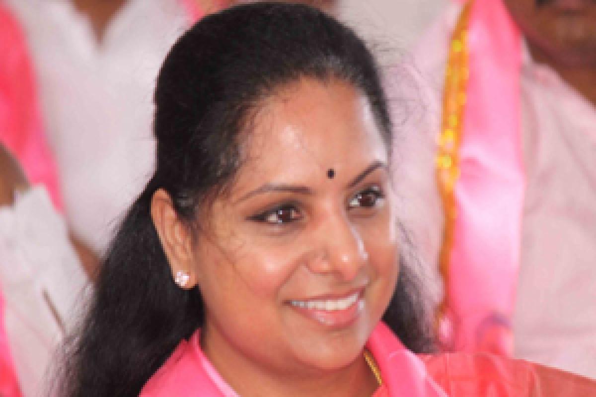 TRS MP Kavitha launches campaign for GHMC Elections