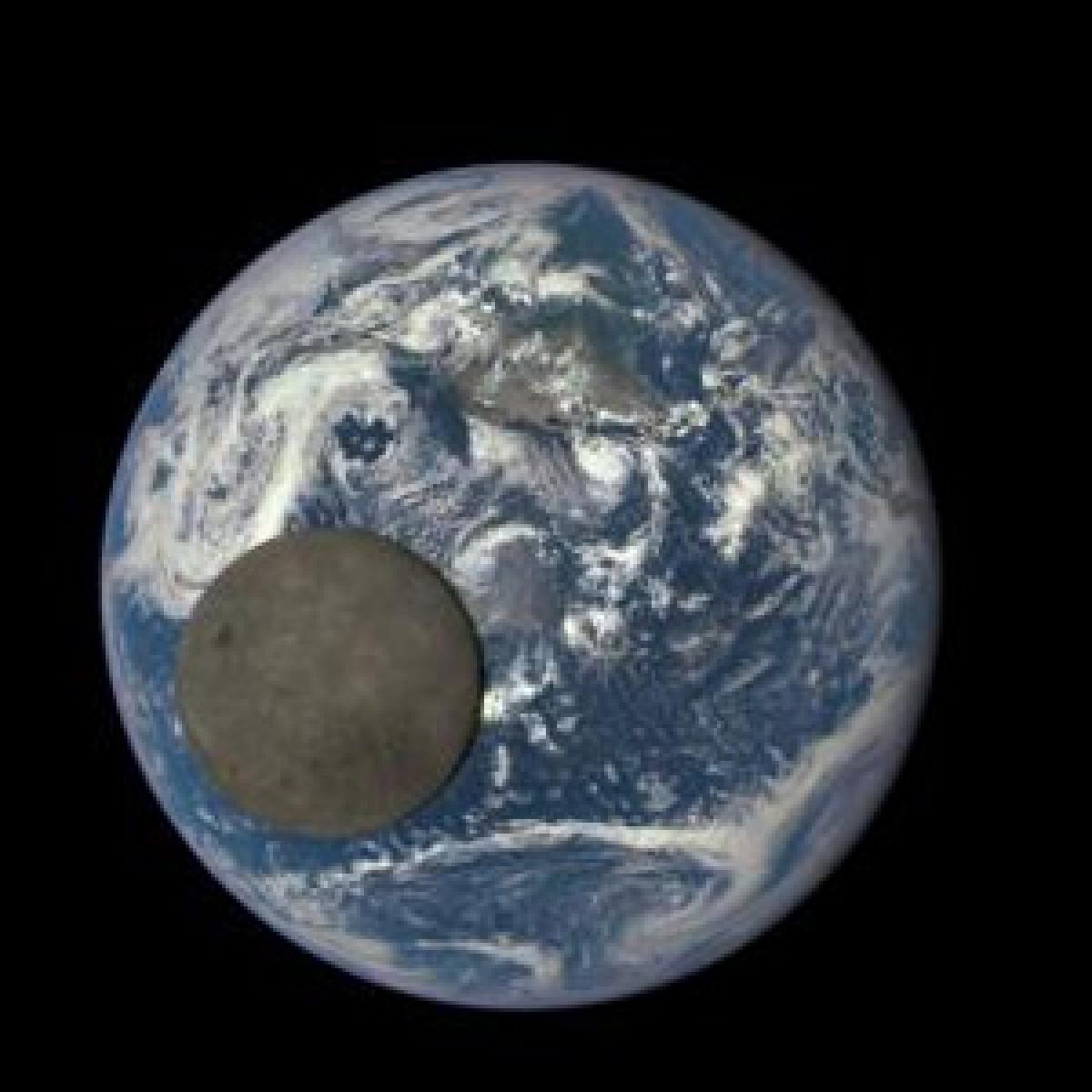 Check out: NASA image of Moon photobombing Earth