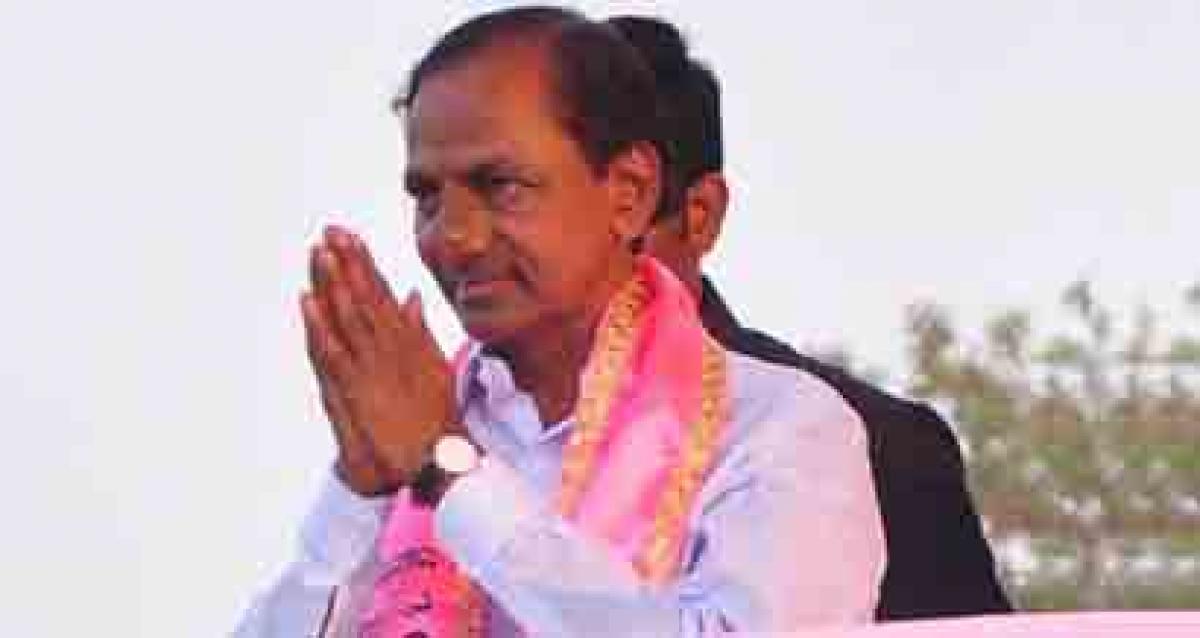 Hyderabad turns pink as KCR turns 63