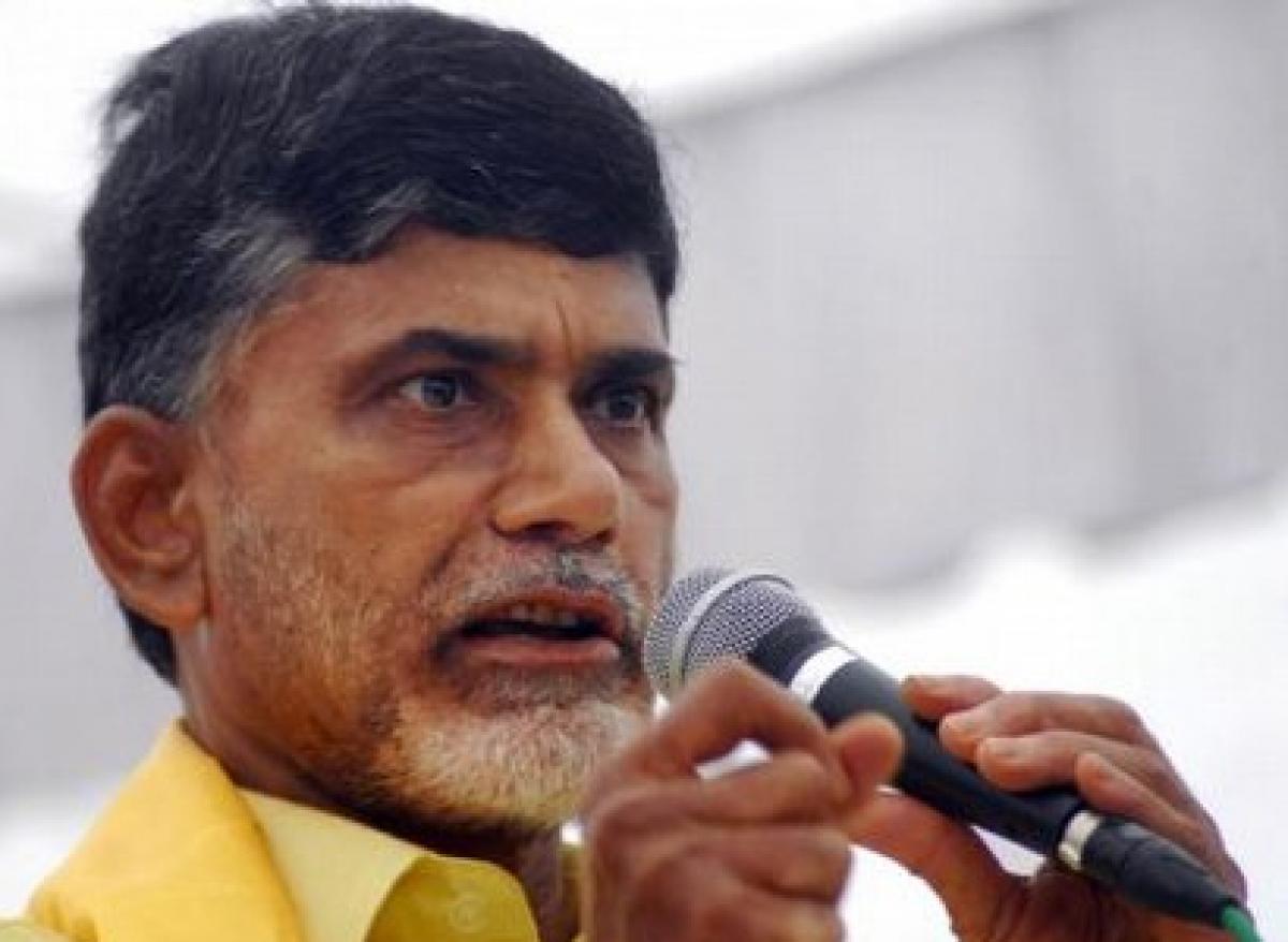 Chandrababu takes oath for the Nvyandhra Pradesh