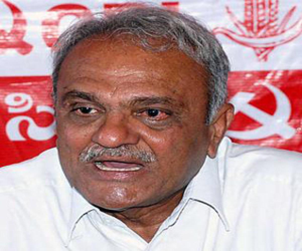 CPI leader Narayana demands MLA Rojas remarks to be made public