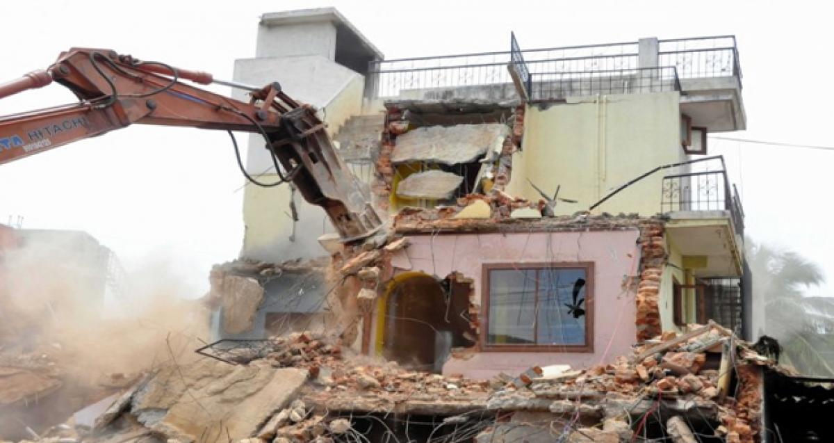 Demolition of illegal shops leads to tension