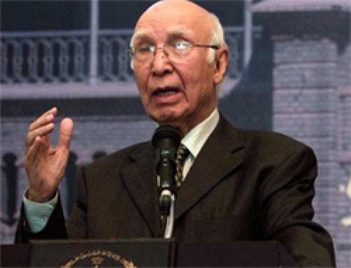 India downplays Sartaj Aziz comments on Kashmir