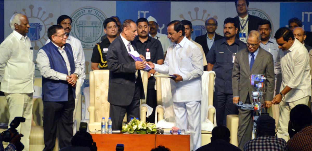 KCR unveils new IT policy