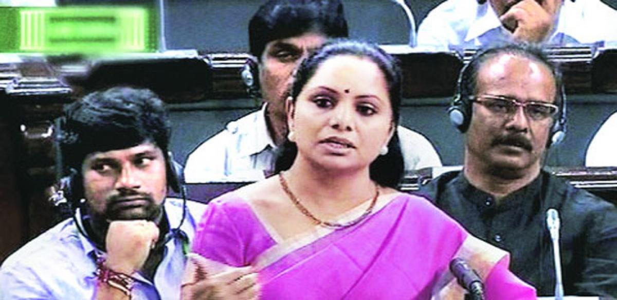 Kavitha lashes out at Centre
