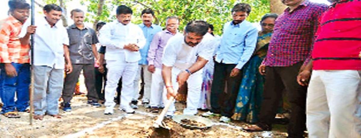 Water pits constructed at religious places