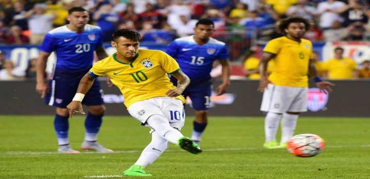 Neymar stars in Brazil win