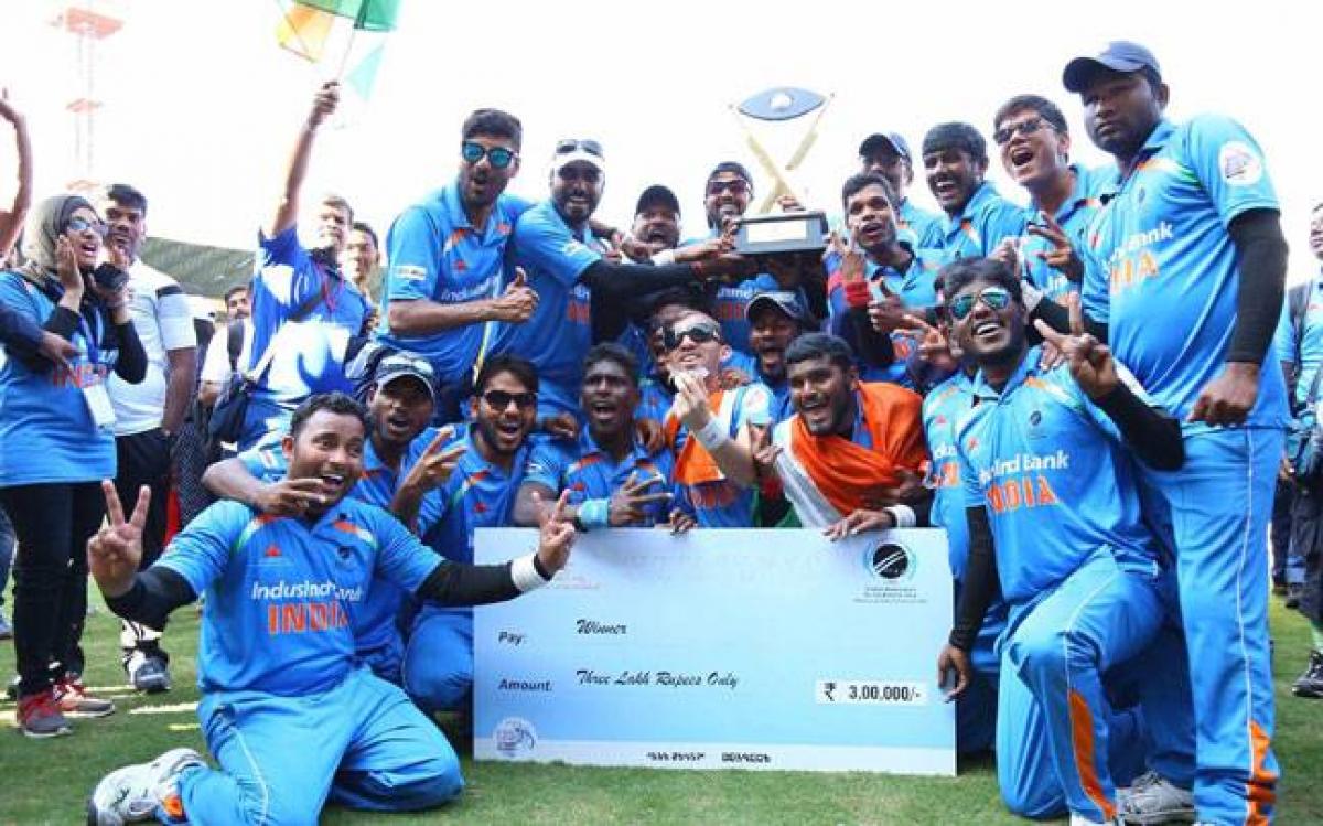 BCCI heaps praises on Indian team for clinching Twenty20 World Cup for the Blind