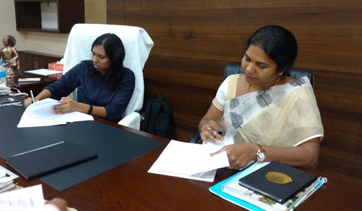 Challa Anuradha takes charge as In-Charge GMC  Commissioner