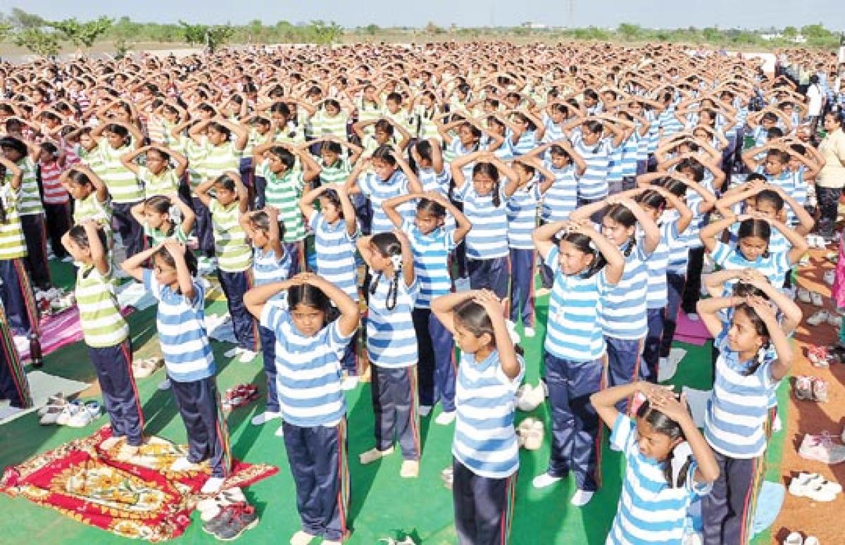 Mass Yoga camp marks International Yoga Day