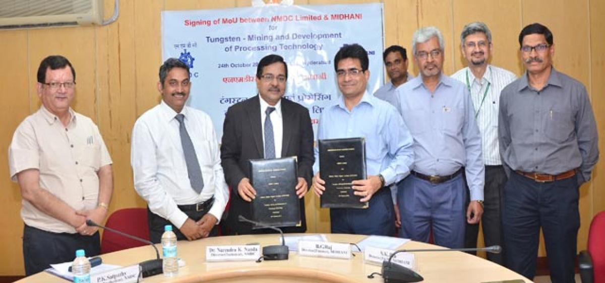 NMDC, MIDHANI enter MoU