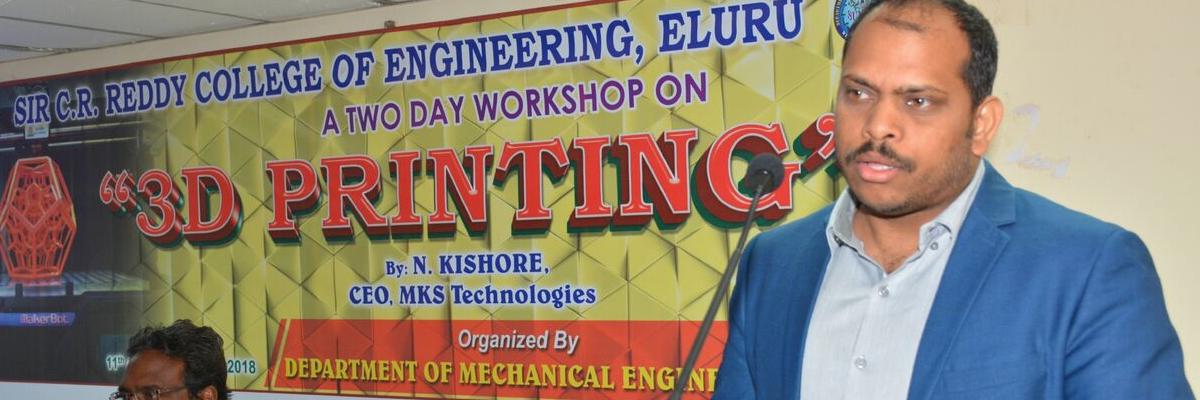 Meet on 3D printing tech concluldes in Eluru