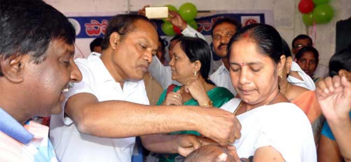 Pulse Polio programme in Kadapa