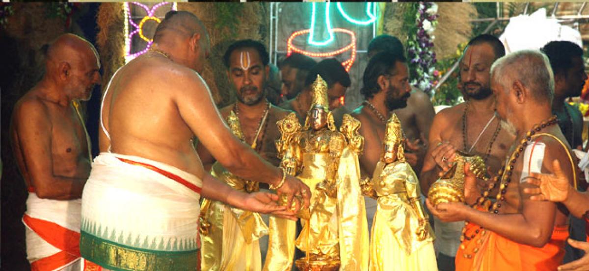 Snapana Tirumanjanam performed