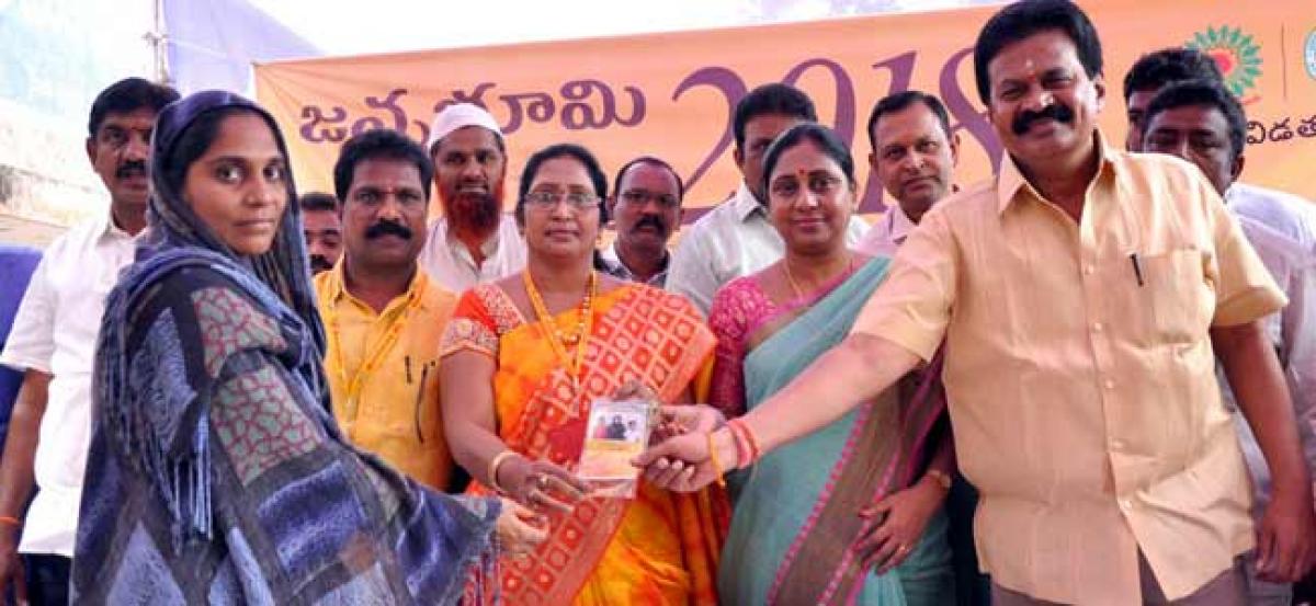 Corporator launches Janmabhoomi