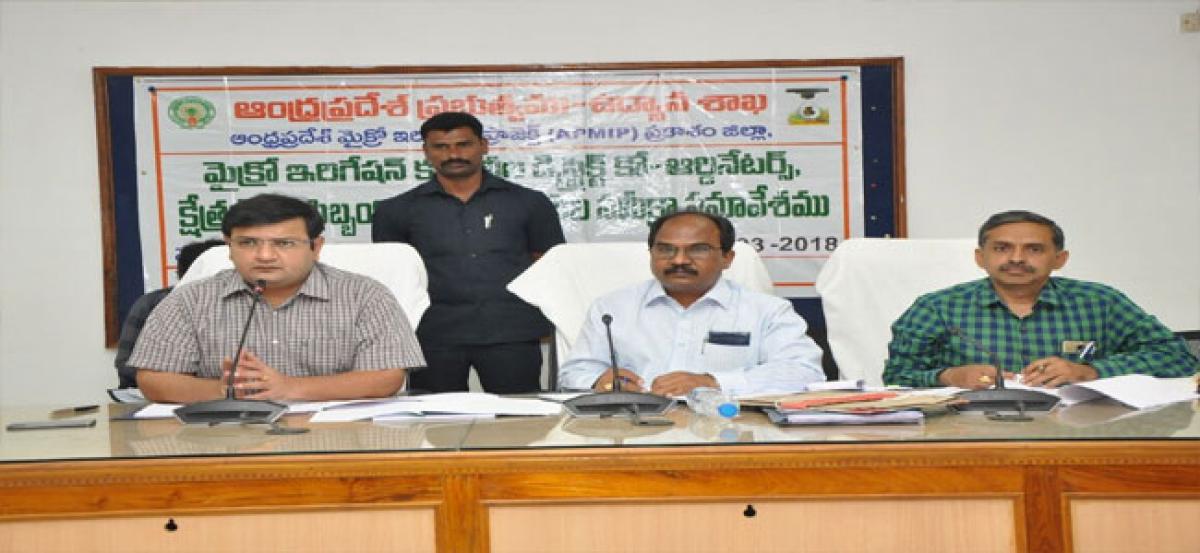 Achieve micro irrigation targets by month-end: Collector