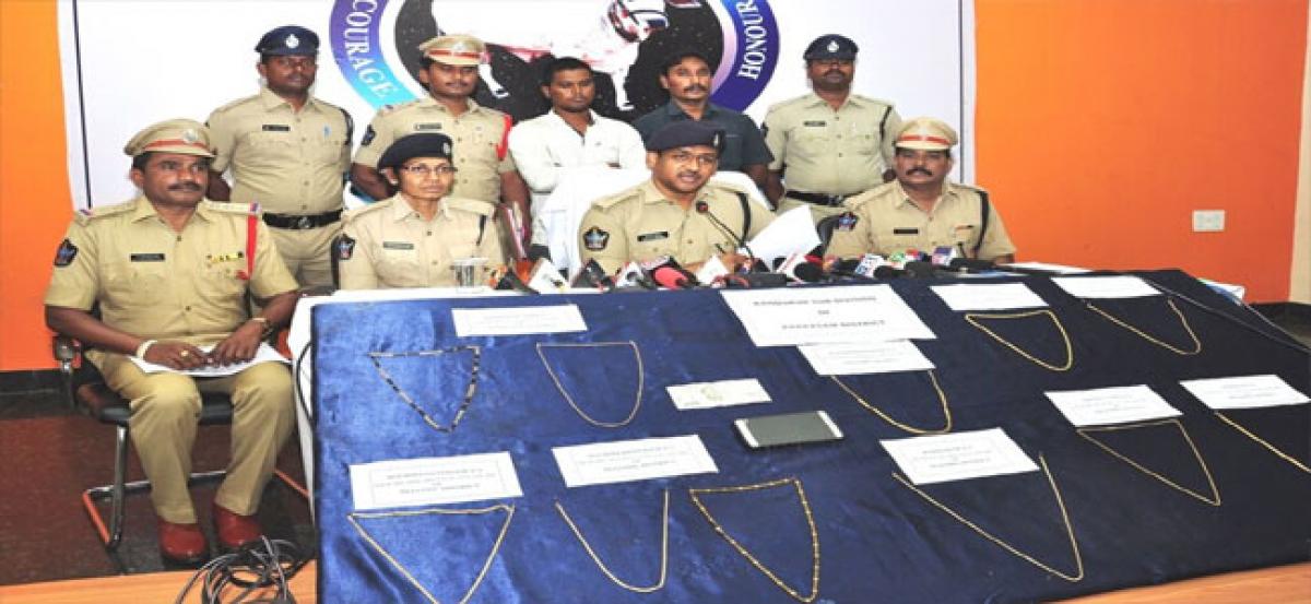 Chain-snatcher held, Rs 10L worth property recovered