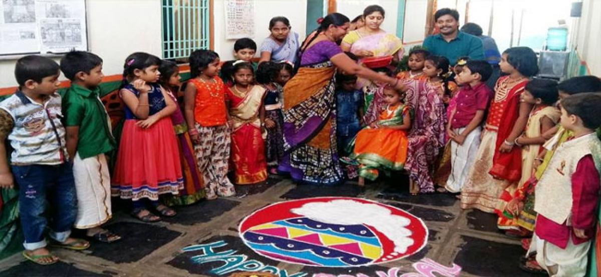 Kids go ethnic at Sankranthi fest