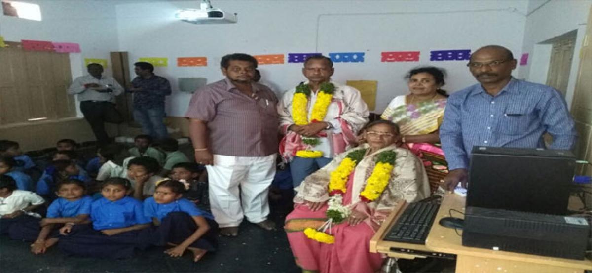 Non-resident Telugus donate digital classrooms