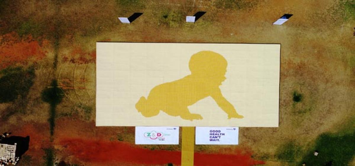 Dr Reddy Labs sets a record with World’s largest Cardboard Mosaic