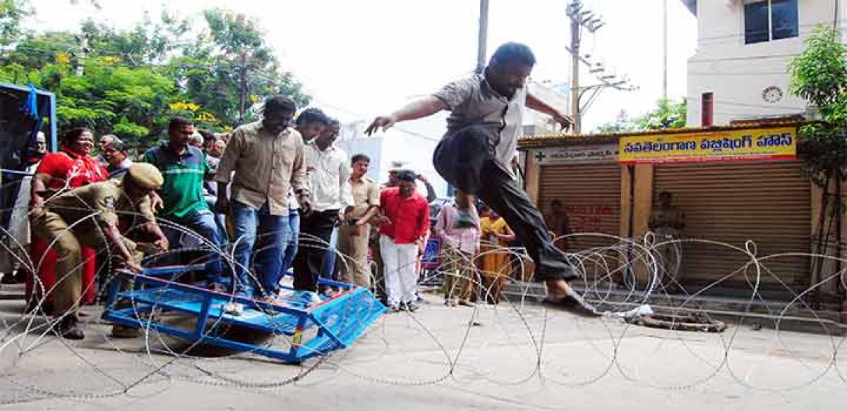 Chalo Assembly activists arrested across State