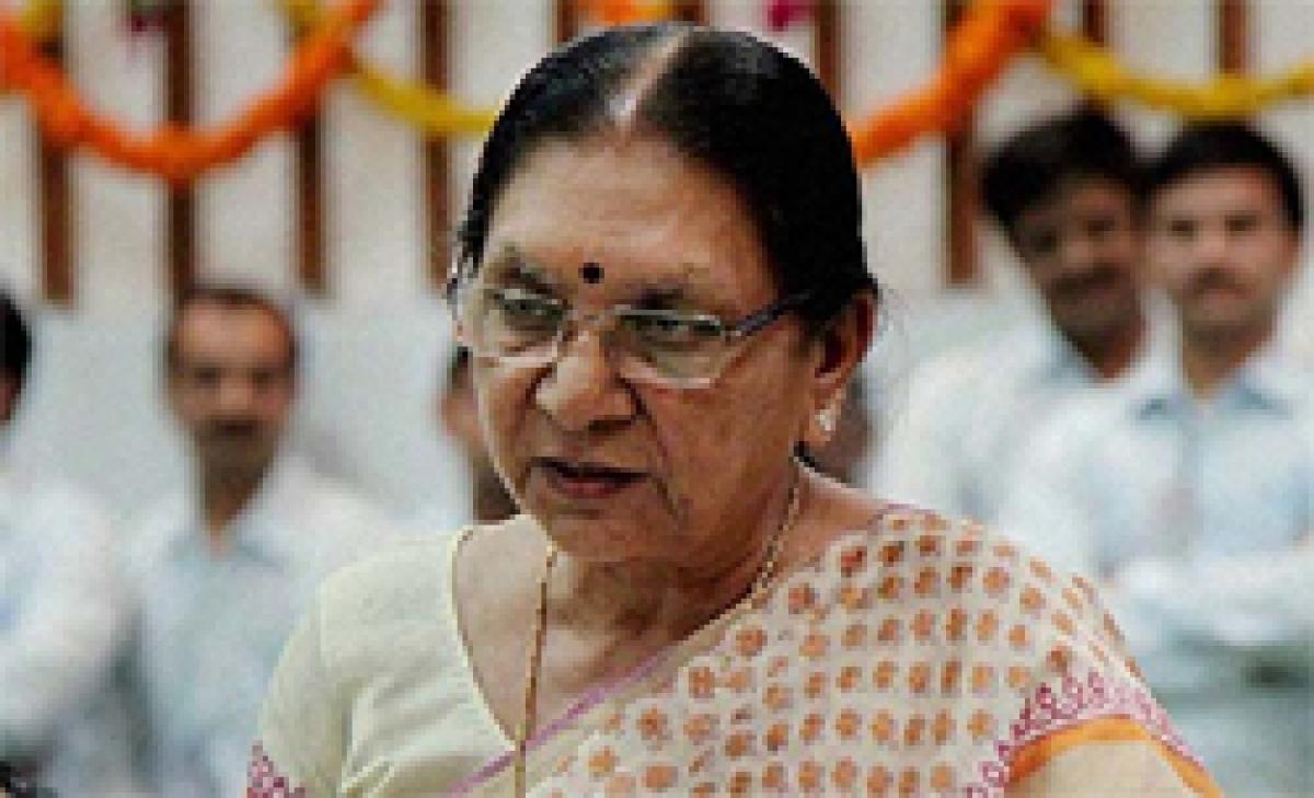Congress was behind Patel quota agitation, claims Anandiben Patel