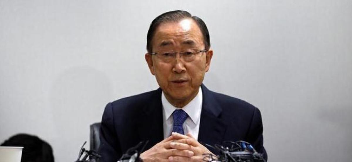 Ex-U.N. chief Ban rules out presidential run in South Korea complaining of fake news