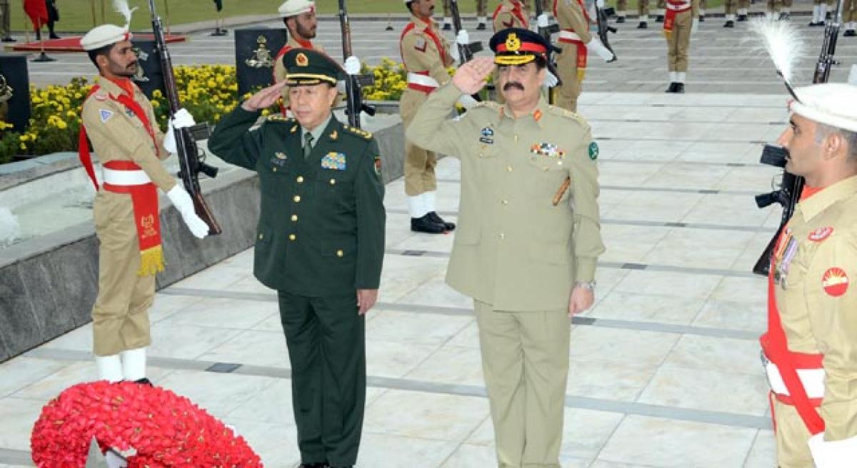 Chinese shadow bolsters Pak military aura