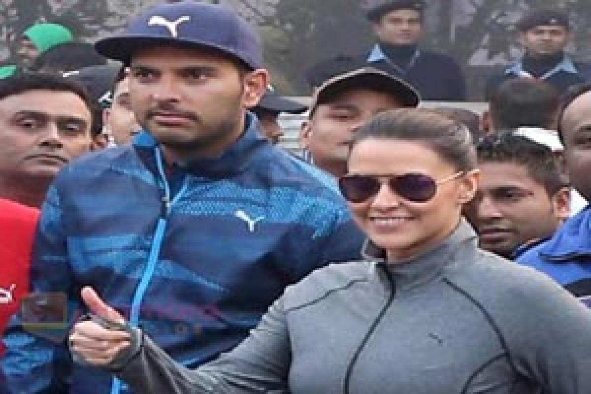 Neha Dhupia doesn’t know how to run, reveals Yuvraj Singh