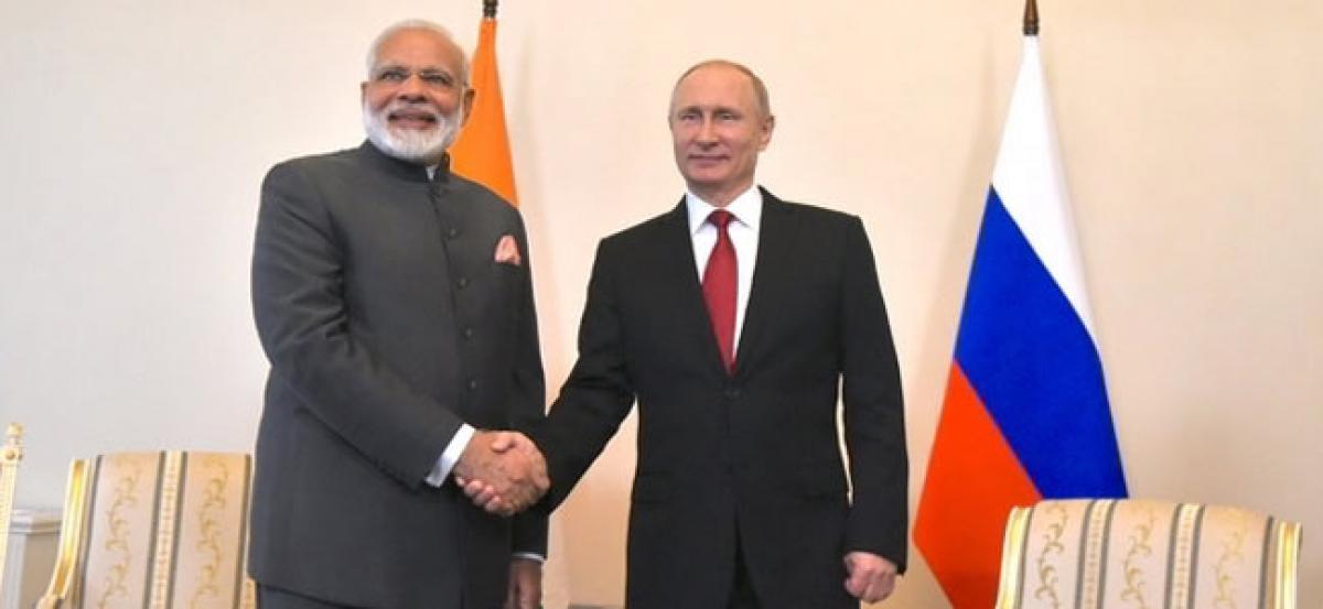 Modi in Russia: Putin hails India-Russia bonhomie, plays down military ties with Pakistan
