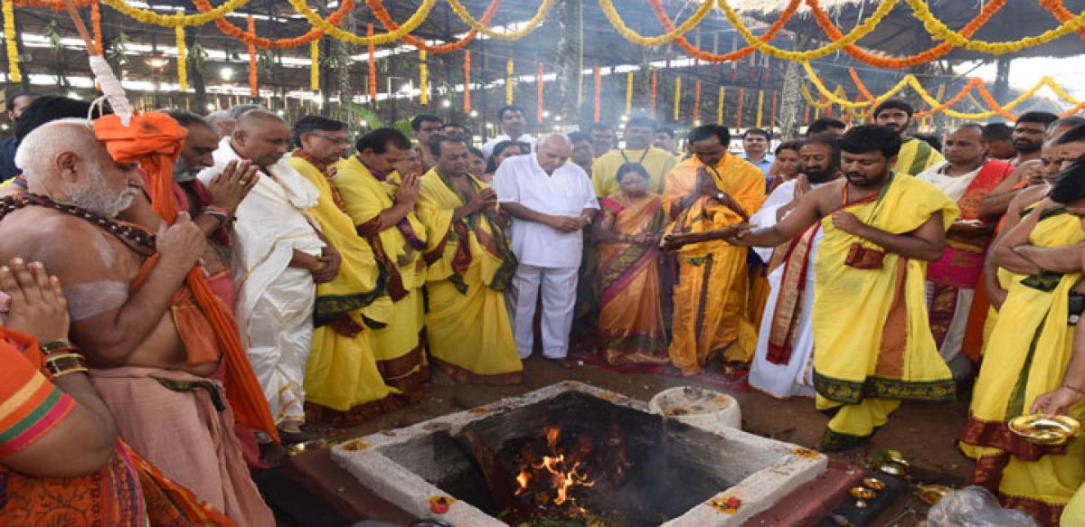 Mega Chandi Yagam commences