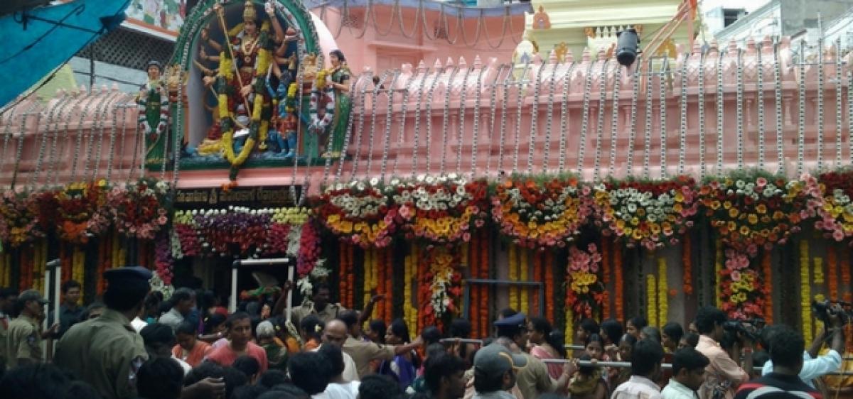 Officials gear up for Ujjaini Mahankali Temple Bonalu