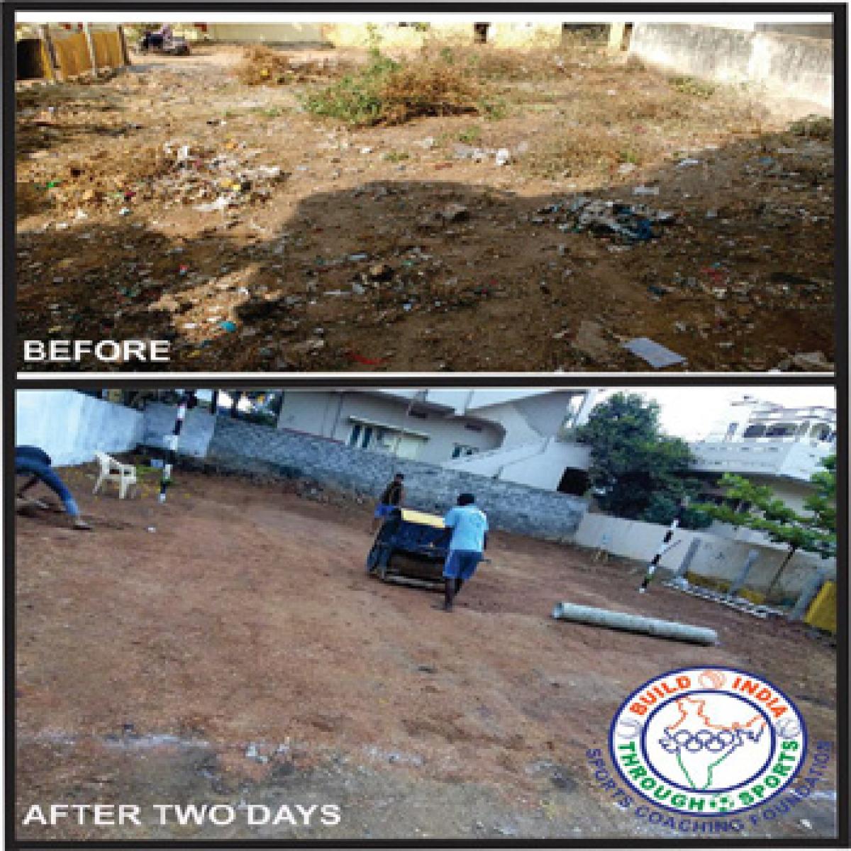 Dump yard transformed into a sports hub