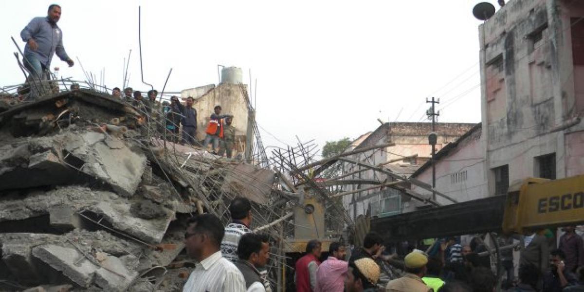 Under-Construction building collapses in Kanpur: 7 killed, dozens injured