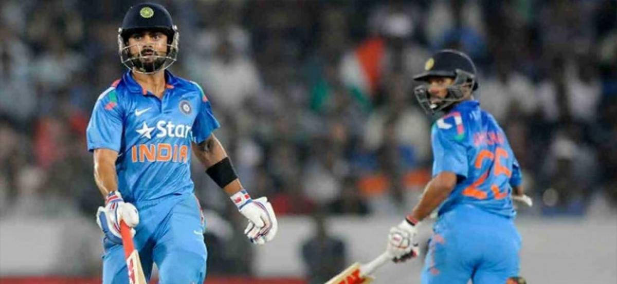 Kohli tops ICC ODI batting chart, Dhawan in top-10