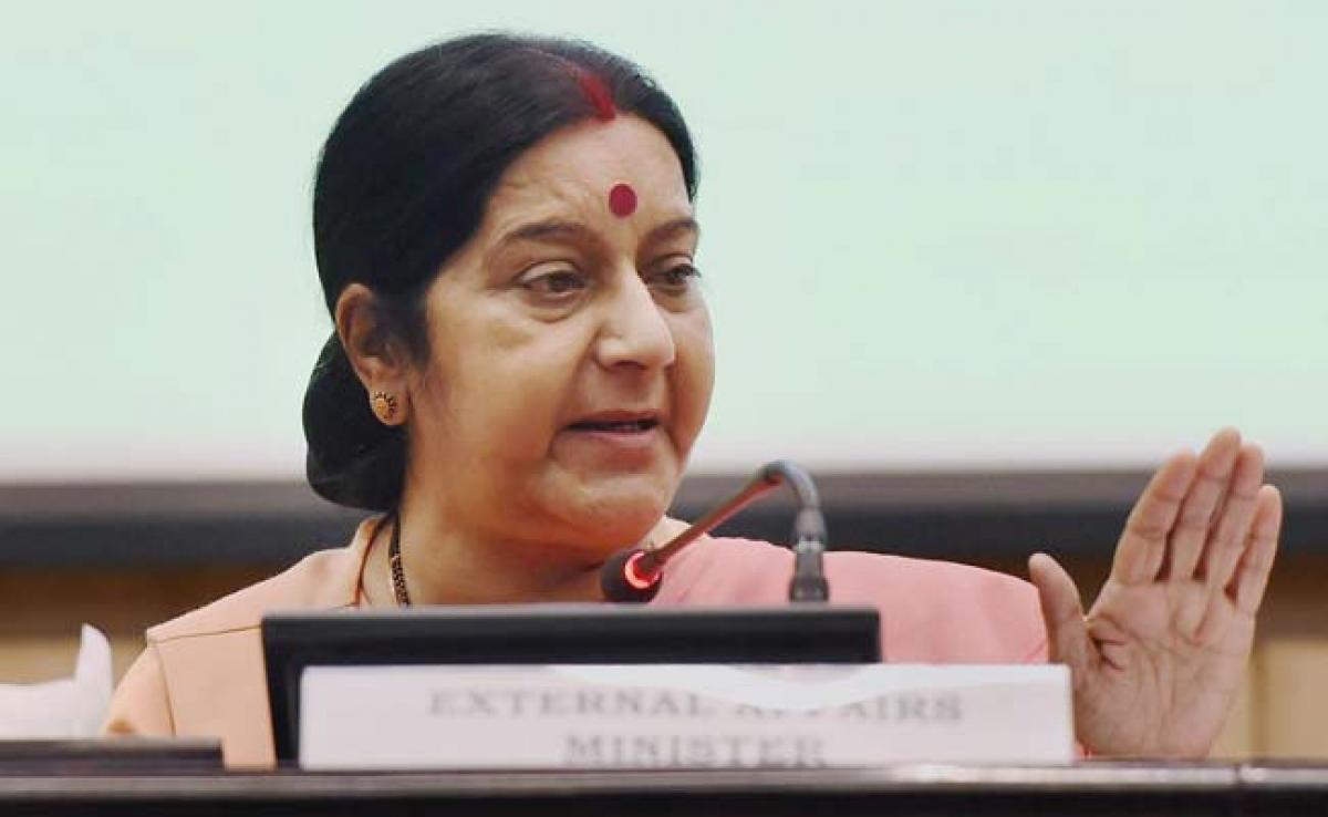 Sushma Swaraj meets Princess Maha Chakri Sirindhorn