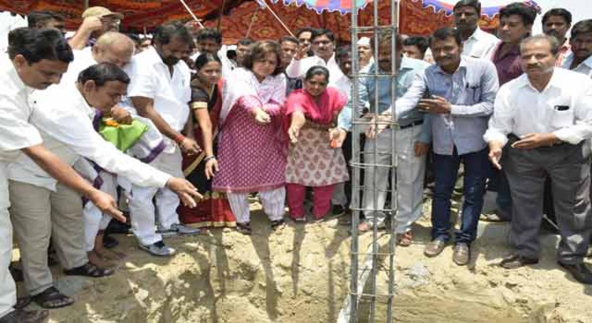 Foundation laid for 2,300 2BHK houses