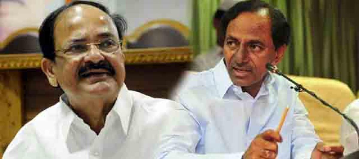 KCR offers Rajya Sabha seat to Venkaiah Naidu