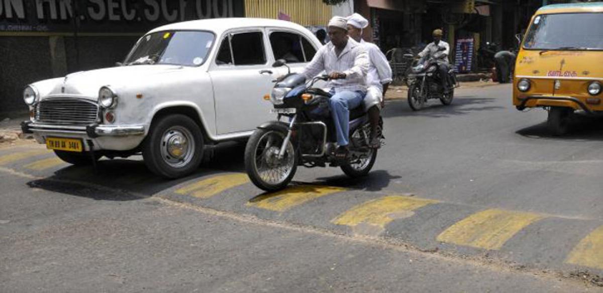 Speed breakers no dept has a clue about them