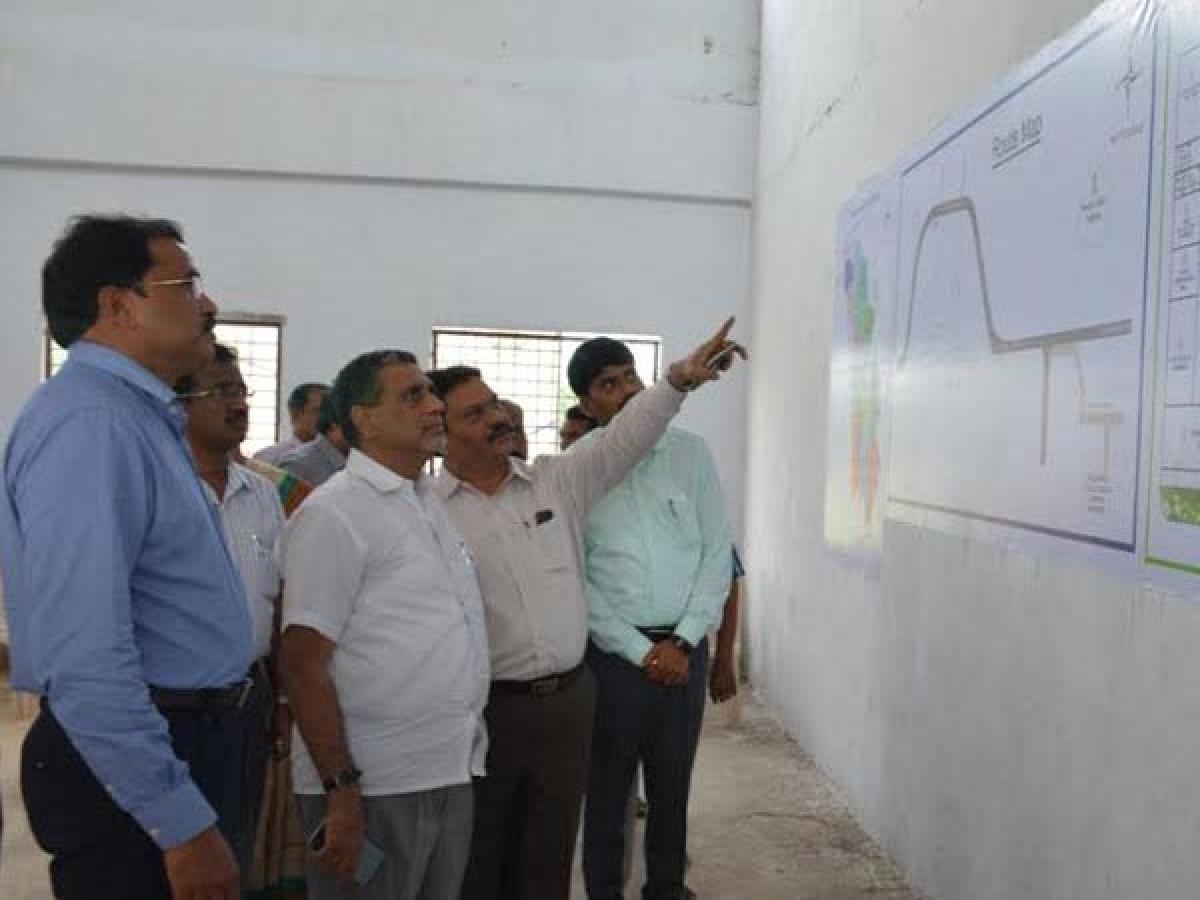 Chief Secretary Rajiv Sharma inspects new district buildings