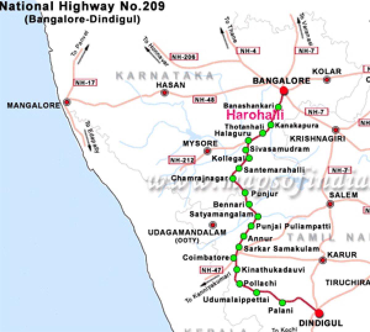 NH-209 extended upto Kanakpura