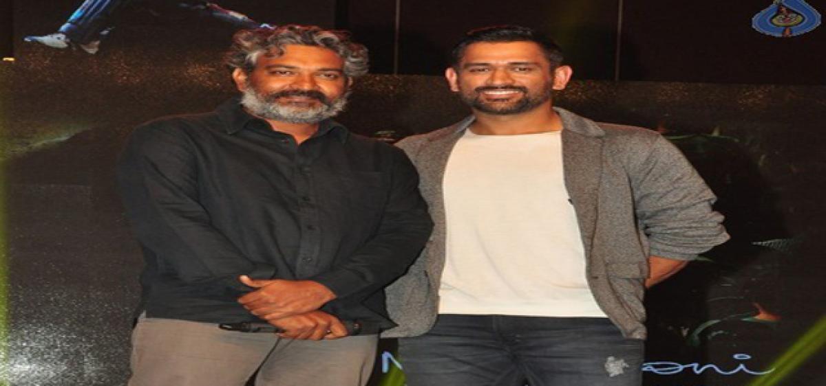 Dhoni promotes biopic in Hyderabad