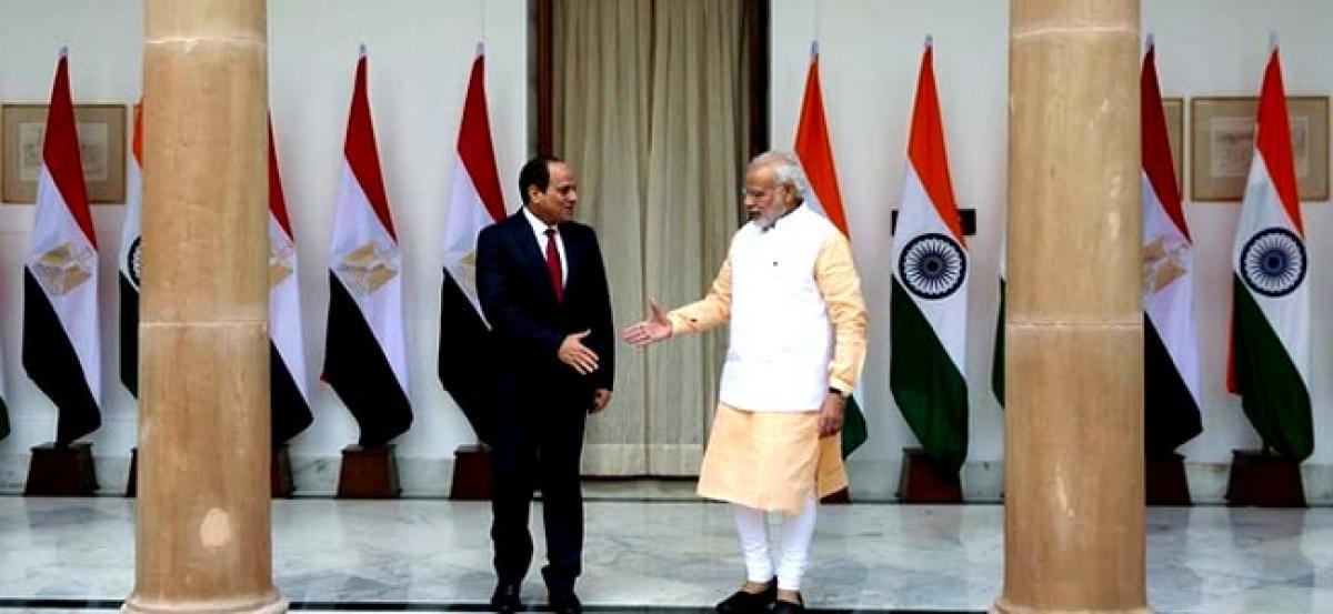 Egypt natural bridge between Asia, Africa: Modi